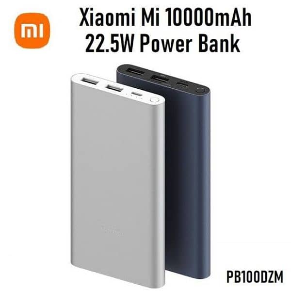 Xiaomi Power Bank 
 10000mAh 22.5W Fast Charging 100℅ original 2