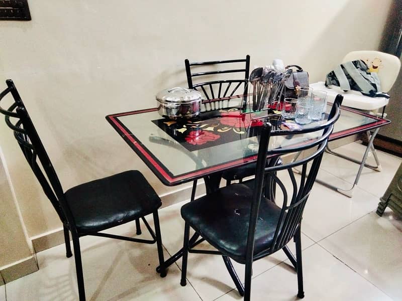 Dining table for 4 person with 3 chairs 1
