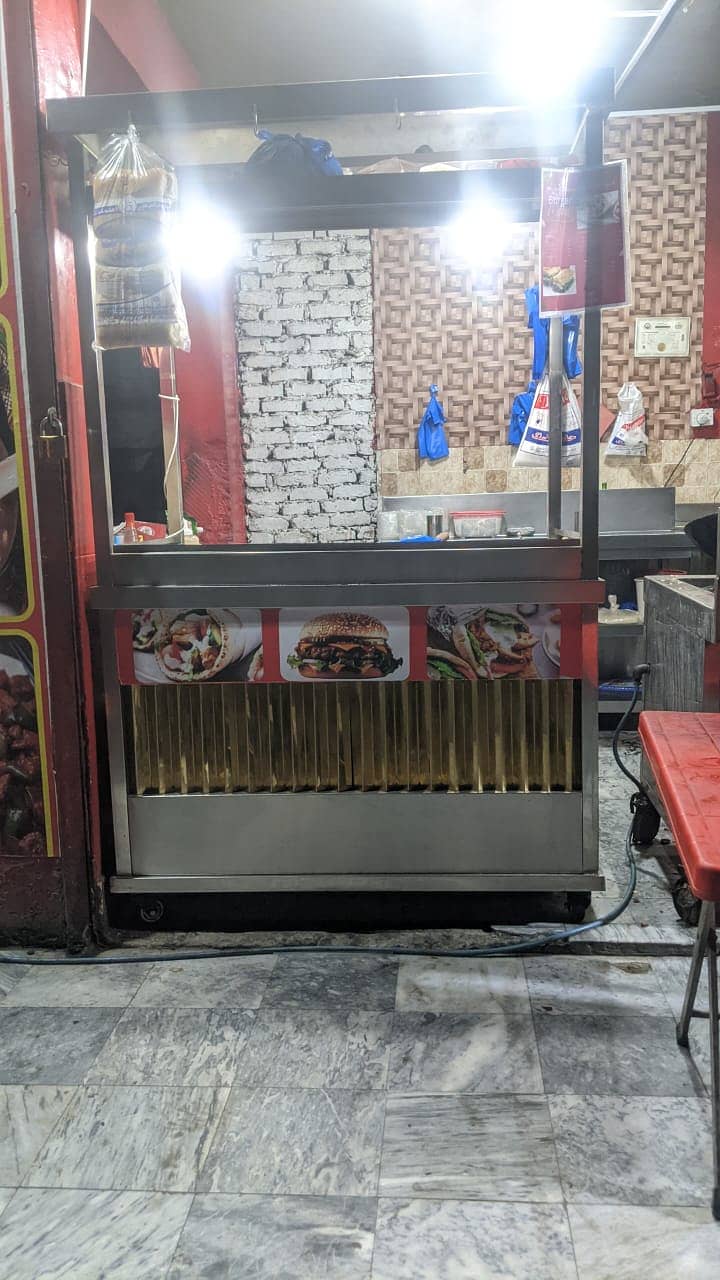 Hot plate Burger and Shawarma conuter for sale 0
