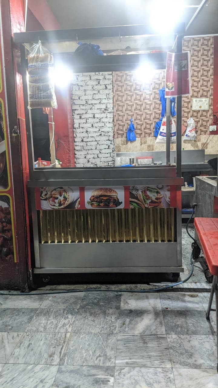 Hot plate Burger and Shawarma conuter for sale 1