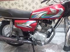 Honda CG125 2023 Modle Red color condition 10/10 All ok no any fault 0
