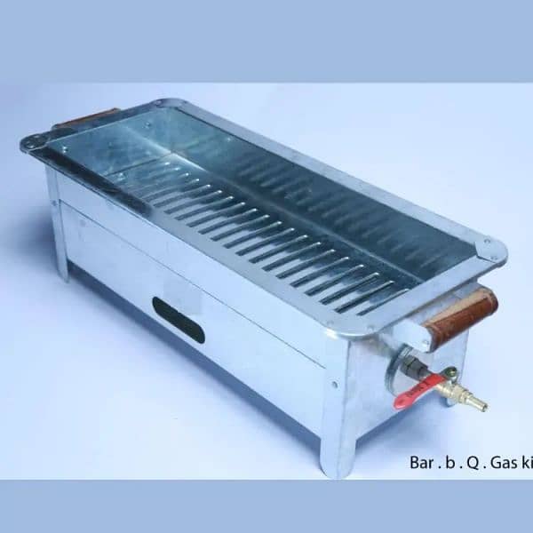 Bar B Q Grill Angeethi 24 Inches Gas And Charcoal Double Function 0