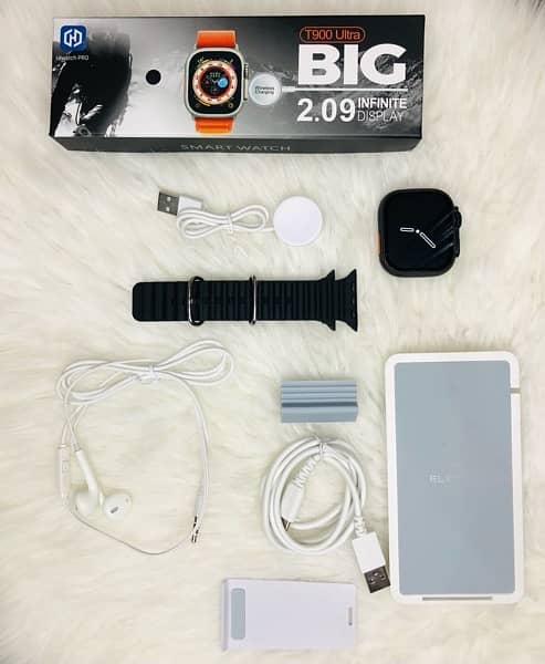 Wireless Charger + Handfree + T900 Watch 1