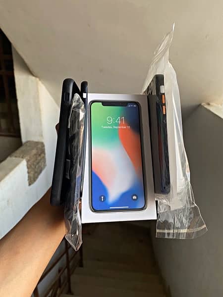 iPhone X 64gb Pta Approved with Box & Accessories 1