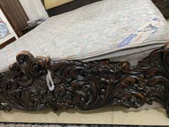 king size chinioti bed without mattress with two side tables