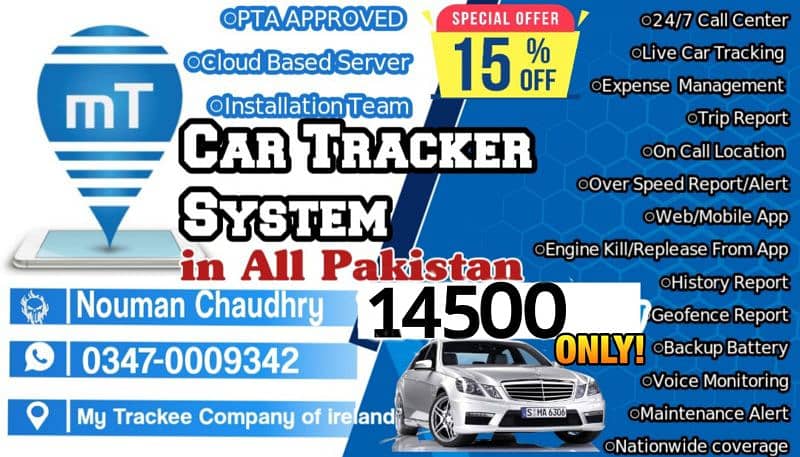 Car Tracker /Tracker PTA Approved /Gps Tracker /Car Locator 0