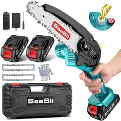 Cordless Chainsaw with 8000mAh Batteries