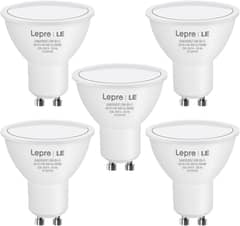 LED Pack of 5 Bulbs Lepro GU10