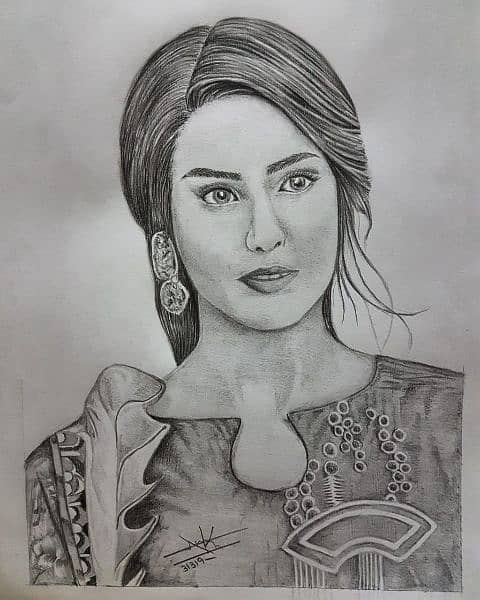 Customised Handmade Pencil Sketch Drawing Artist in Lahore Pakistan 0