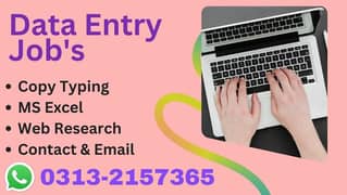 Part time Online job/Data Entry/Typing/Assignment/Teachingc