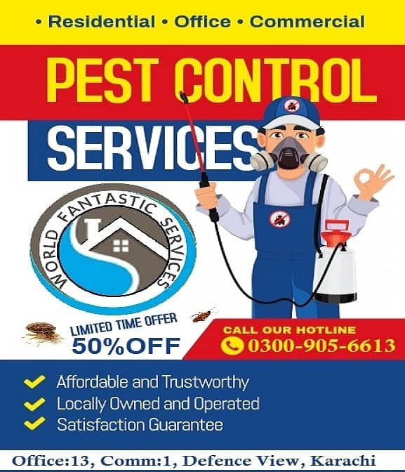 Pest Control For Termite (deemak) Cockroaches Bugs Rats Fumigation 0