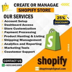 Shopify store Creating and Managing Services