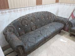 Sofa Set with combination 3 + 1 + 1 with very strong Wood 0
