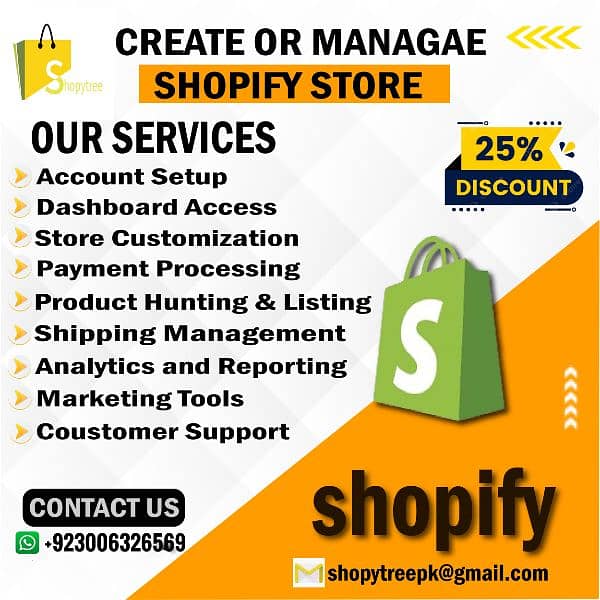 Shopify store Creating and Managing Services 1