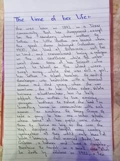 Hand writing Assignment