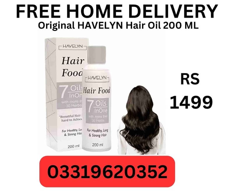 Free Home delivery Original Havelyn Hair Oil 200 ML 0