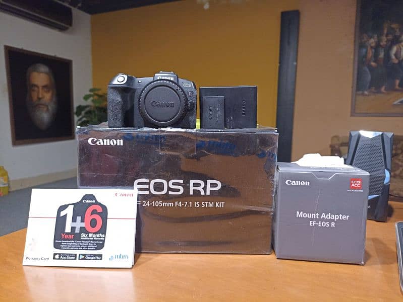Canon EOS RP body with Canon Adapter EF-EOS R 
Just Like Brand New 8