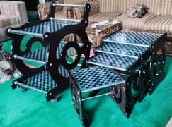 Modern Tea Trolley and Tables Net Set