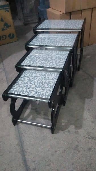 Modern Tea Trolley and Tables Net Set 10