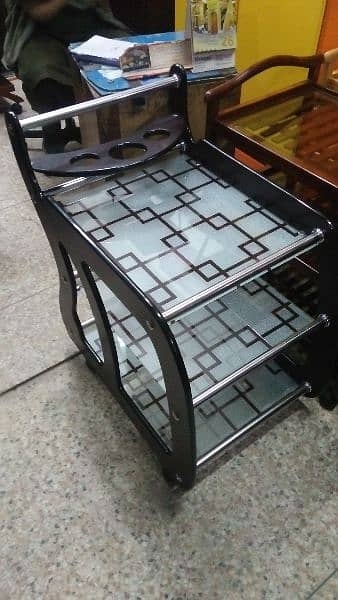 Modern Tea Trolley and Tables Net Set 19