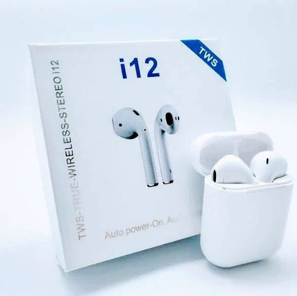 I 12 wireless airpods with best battery timing UpTo 12 hours 0