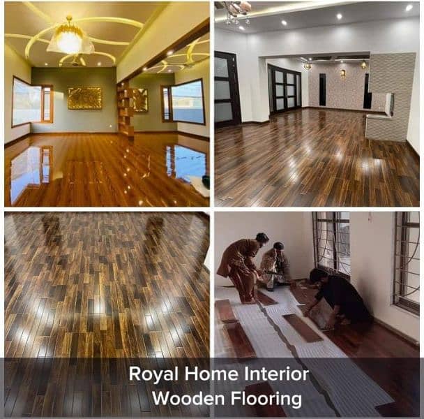 Home Office Renovation/Decor Wall's Flooring/Wooden Ceiling Paint Work 9