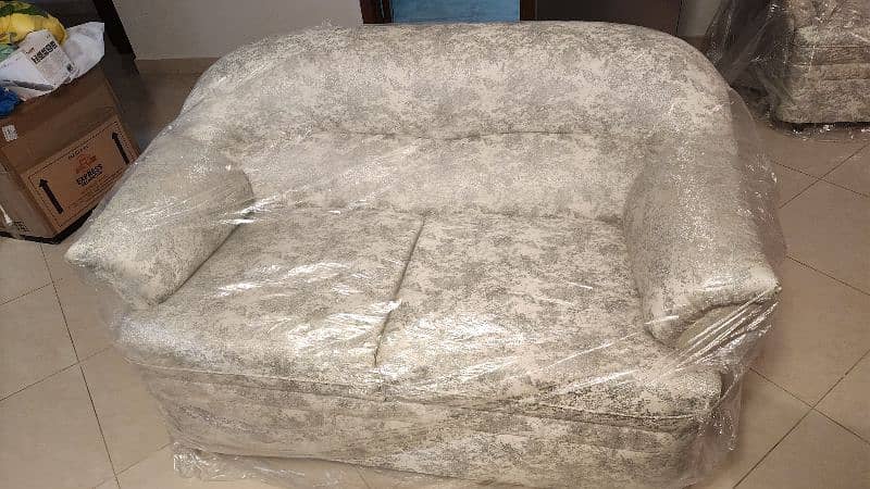 7 Seater Recently Renovated Sofa with Cushions 3