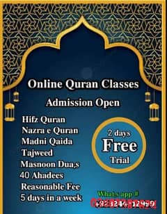 I am Online Quran and all subjects tutor