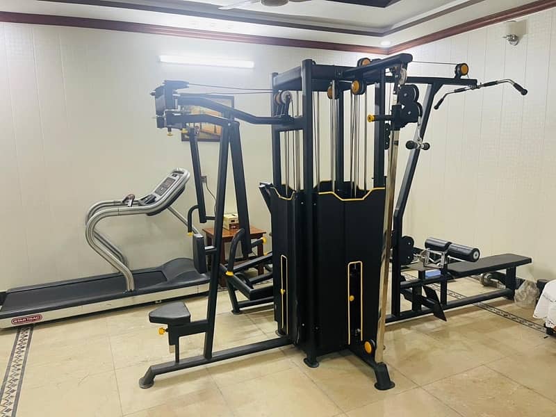 Gym equipment/Four station/Crossover/functional trainer/leg pres/smith 11
