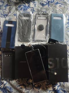 Samsung s10 8gb 128gb with all accries