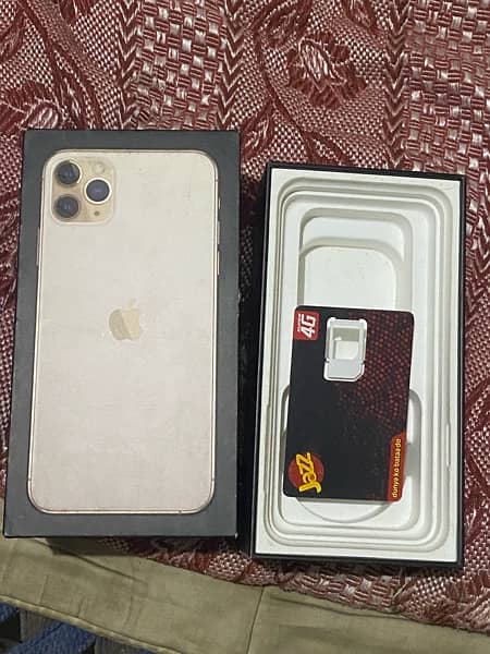 Iphone 11 pro max pta approved 64gb golden colour with box and charger 8
