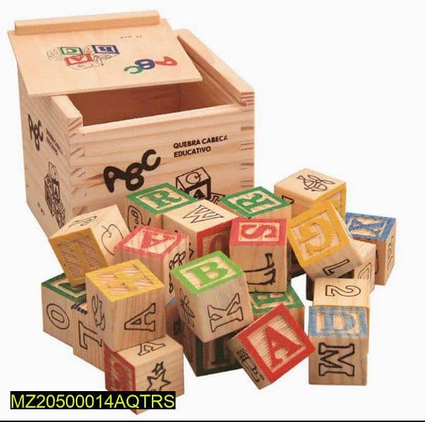 ABC 123 Wood Blocks Educational Toy . . . . Free home Delivery 3