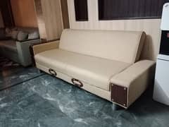 Sofa Cum Bed - Like New (Beige Color)