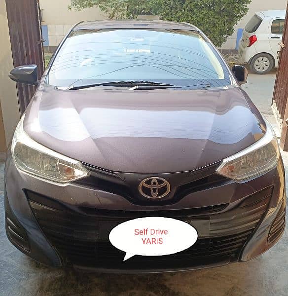 Rent a car without driver /TOYOTA YARIS Self drive/Car rental Lahore 0