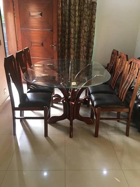 totally wooden dinning table 6 chairs 2