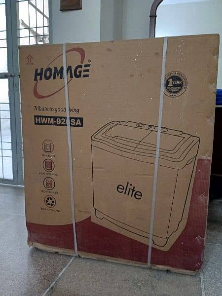Homage Elite Twin Tub washing machine 0
