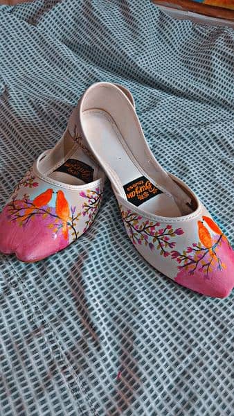 Handpainted khussa's available 3