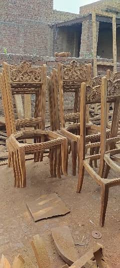 Chinioti wooden dining chair sheesham wood dining chair 0