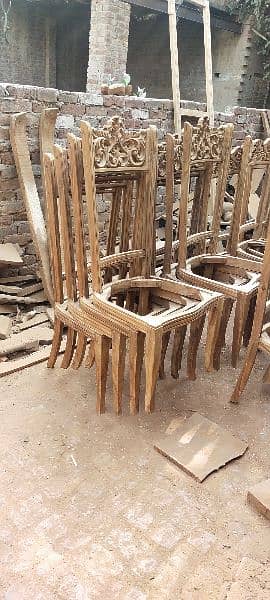 Chinioti wooden dining chair sheesham wood dining chair 1