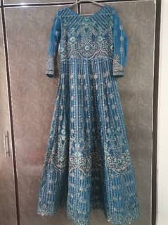 beautiful net maxi three pice