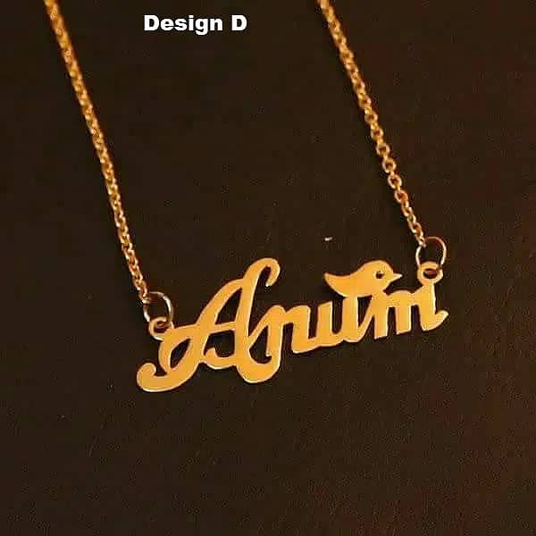 customized lapel pin necklace cufflinks name pendents jewellery set 5