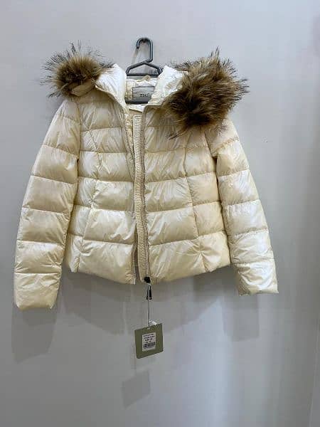 ZIAI  hooded puffer jacket with Fur collar 0
