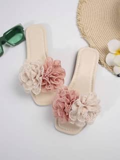 Flowers slippers for ladies