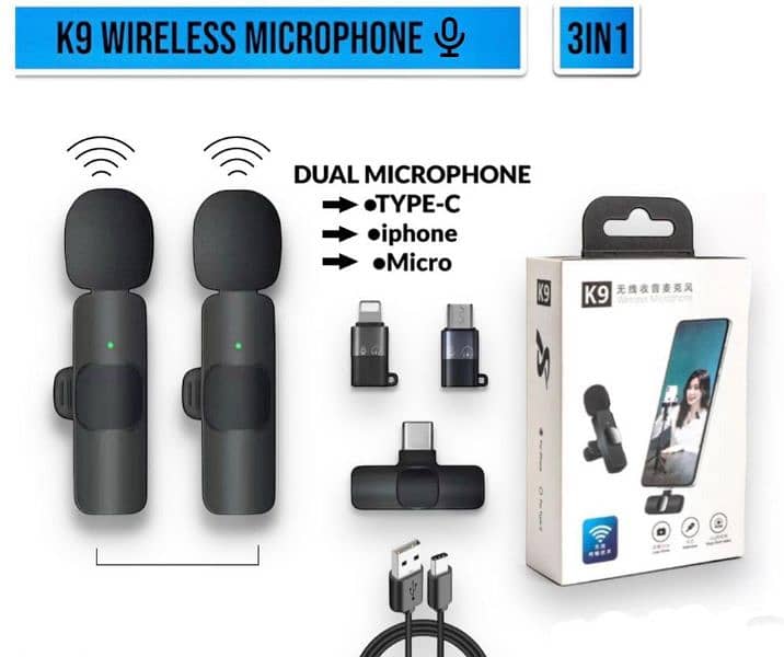 K9 Wireless Vlogging Rechargeable
Microphone 1