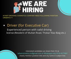 Driver For Executive Car
