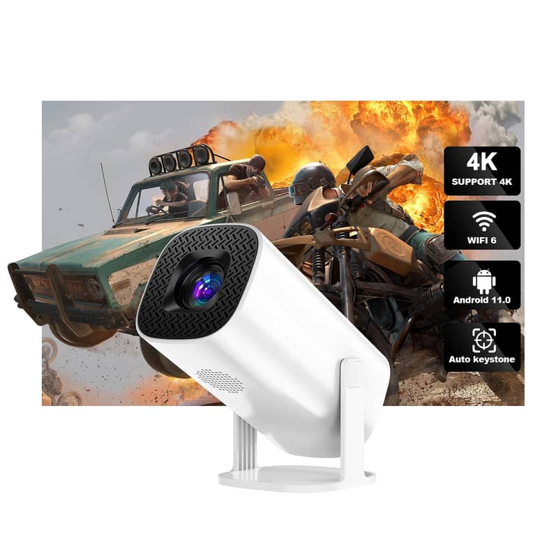 P30 Projector 4K 1080P Support, Portable Projector WiFi Android 11.0 6