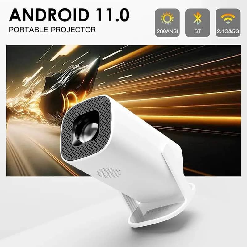 P30 Projector 4K 1080P Support, Portable Projector WiFi Android 11.0 9