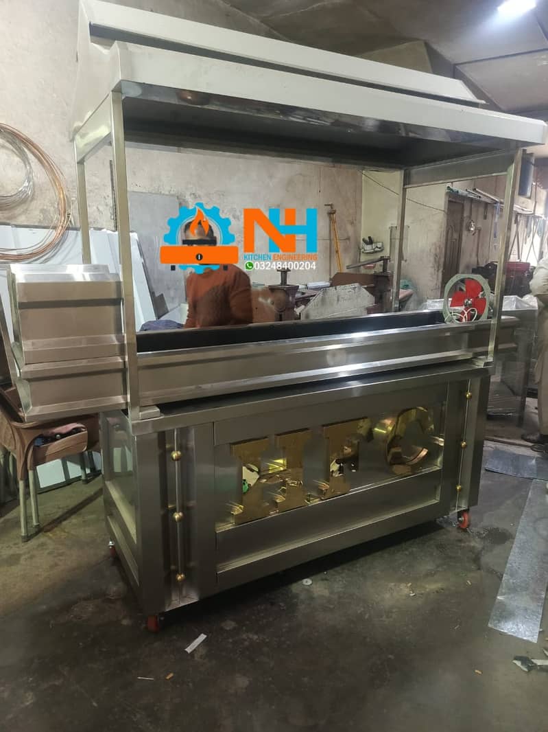 BBQ counter,Shawarma Counter , Hot Plates SS Best Quality 2