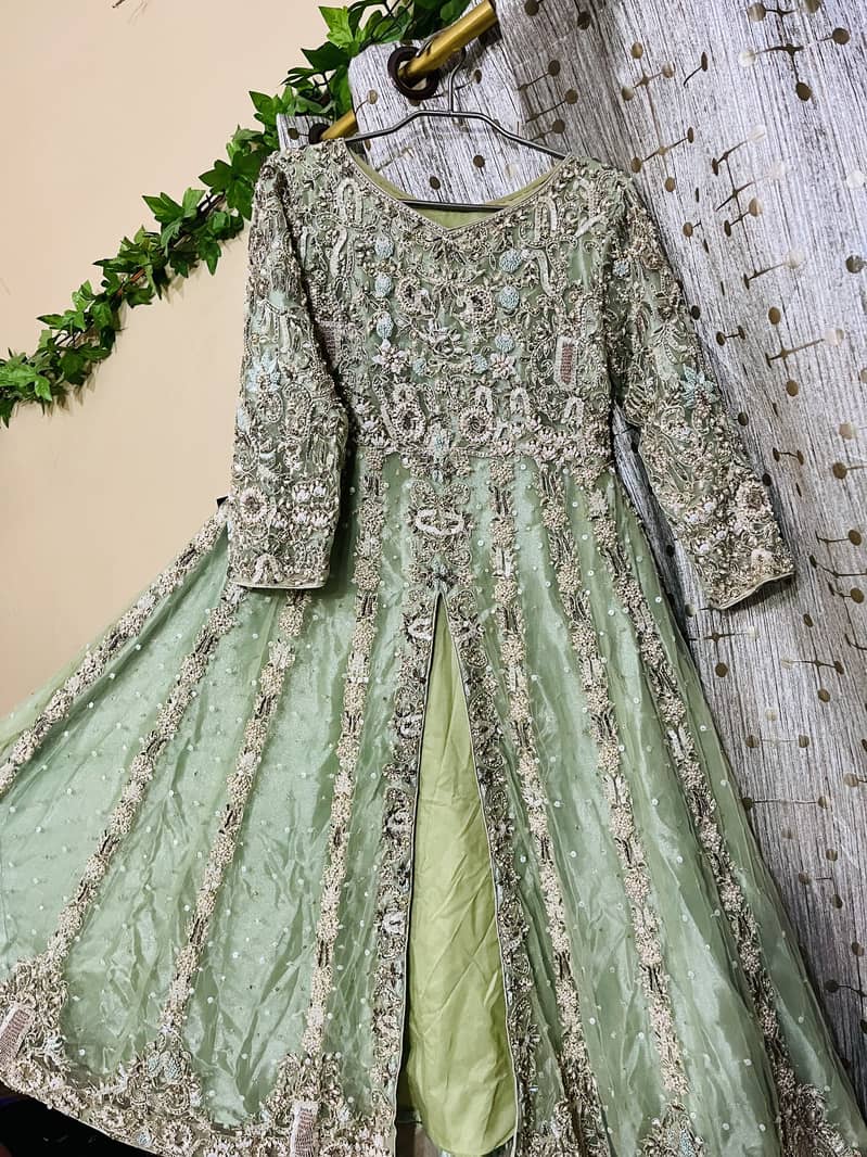 Beautiful Valima Dress/ Long Frock Cut Lehnga 4
