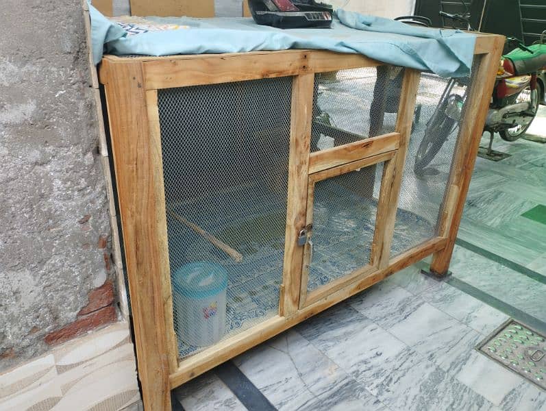 Hens/Birds Solid Wooden Cage Size 5' x 3'-3" 1